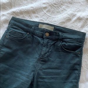 Topshop dark teal jean leggings